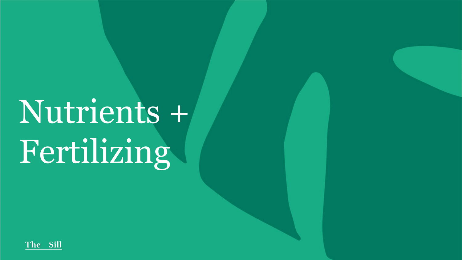 Nutrients + Fertilizing