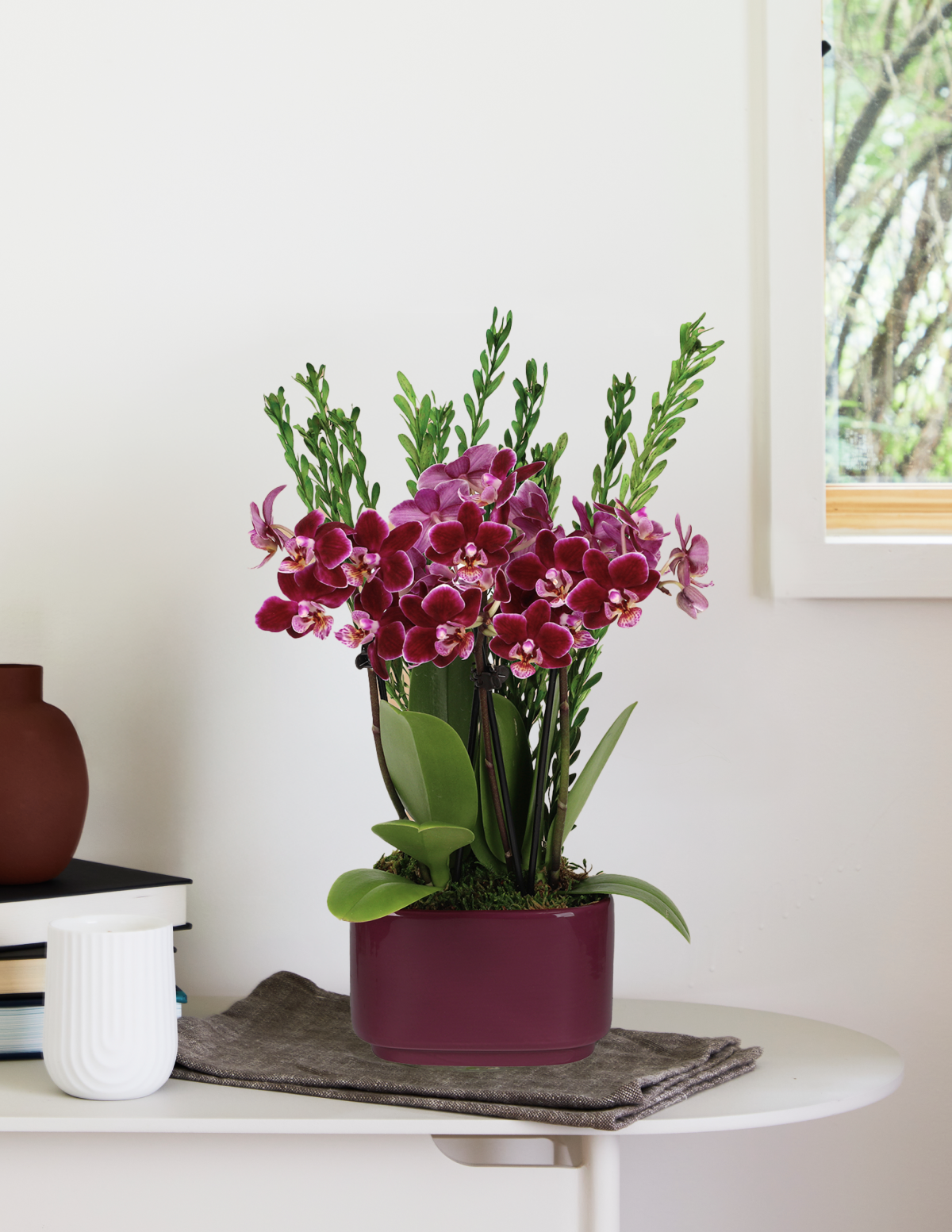 Small Double Orchid Hover